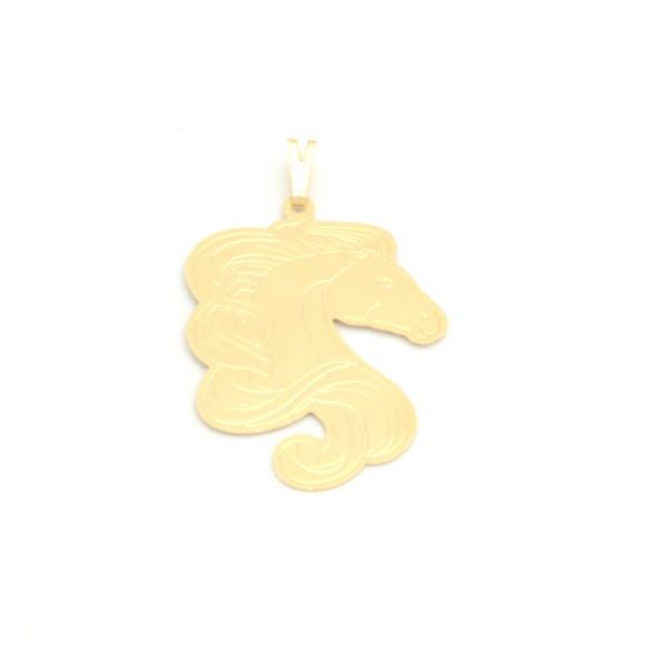 Imagem de Pingente cavalo com chapa trabalhada - 0204940