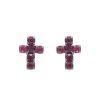 Imagem de Brinco fixo cruz com pedra strass - 0516915