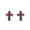 Imagem de Brinco fixo cruz com pedra strass - 0516915
