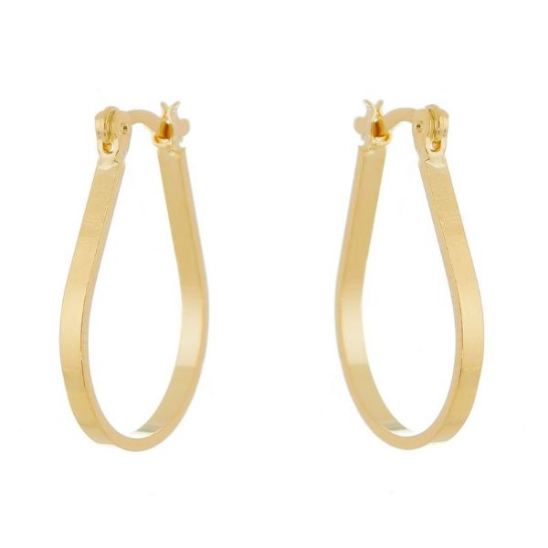 Imagem de Brinco argola chapa em gota - 0522708