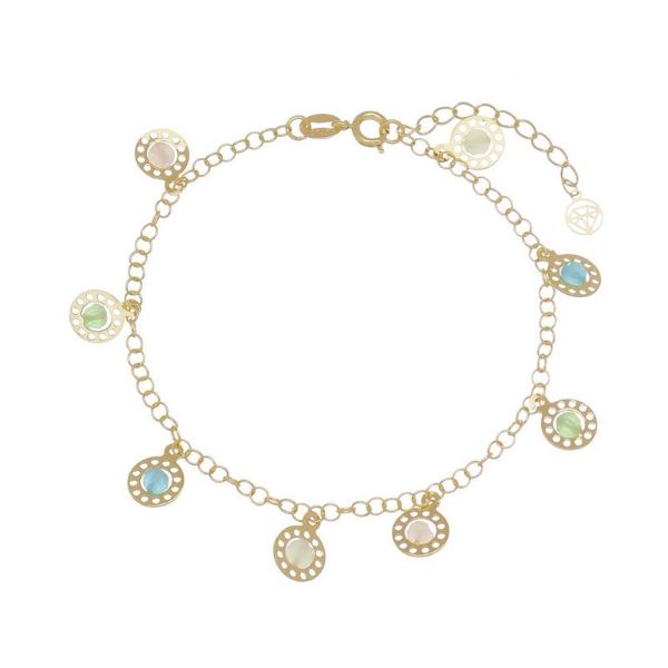 Imagem de Pulseira com pedras coloridas - 0404603