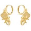 Imagem de Brinco argola click pingentes concha - 0521830