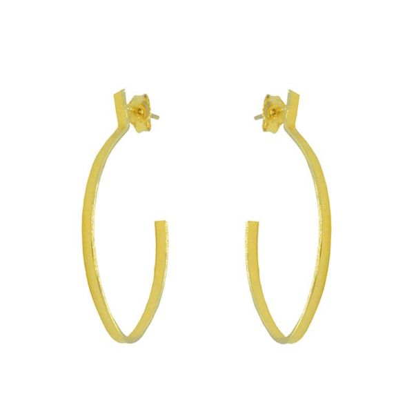 Imagem de Brinco argola chapa em gota - 0522473