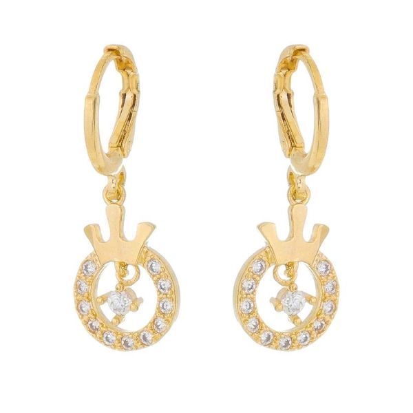 Imagem de Brinco argola com pingente zircônia - 0513526