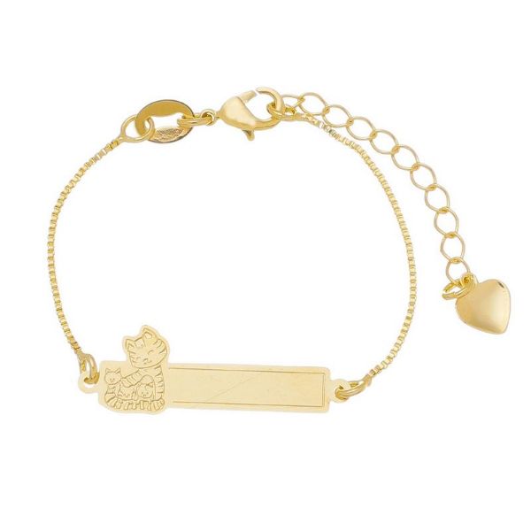 Imagem de Pulseira chapa com gato - 0405410