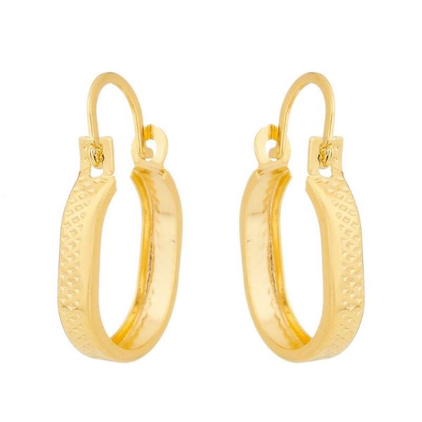 Imagem de Brinco argola chapa oval - 0523196