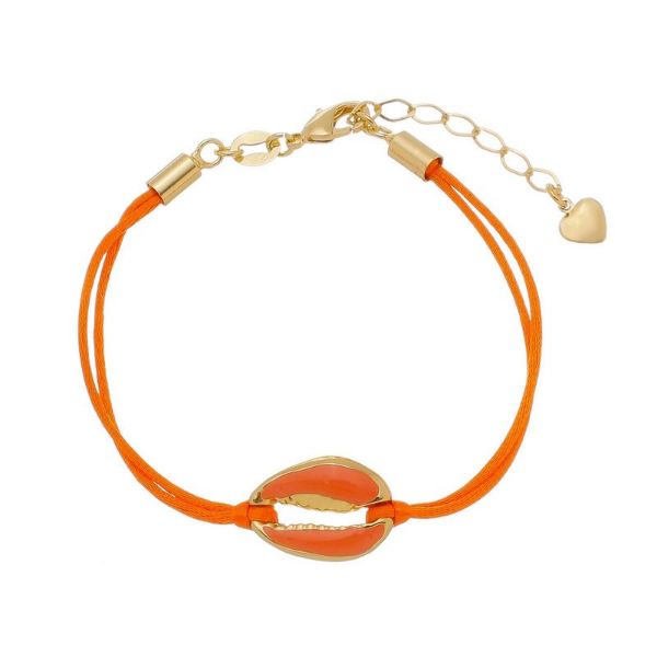 Imagem de Pulseira fita laranja com búzio - 0405442