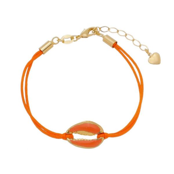 Imagem de Pulseira fita laranja com búzio - 0405442