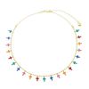 Imagem de Corrente choker pingentes cruz colorido - 0305308