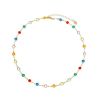 Imagem de Corrente choker pedra colorida - 0305453