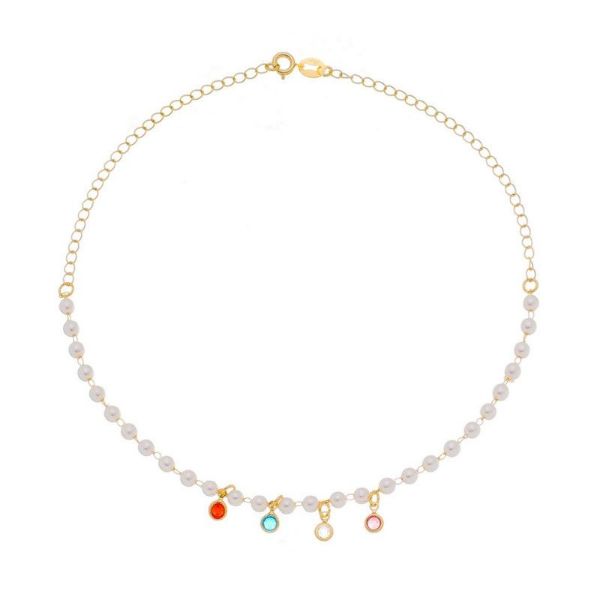Imagem de Choker com pedras coloridas - 0305533 