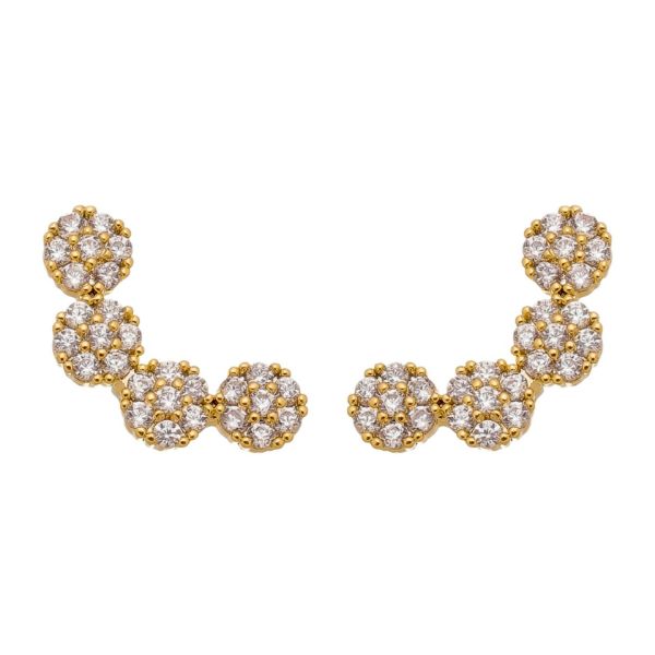 Imagem de Brinco Ear cuff flor zircônia - 0524503
