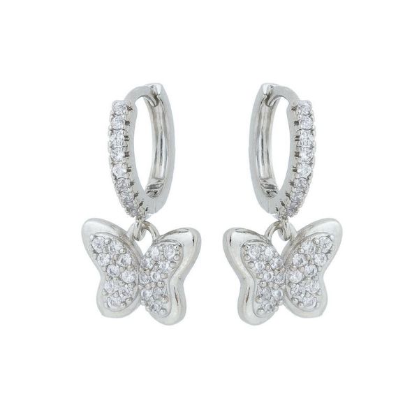 Imagem de Brinco argola click borboleta - 0524194