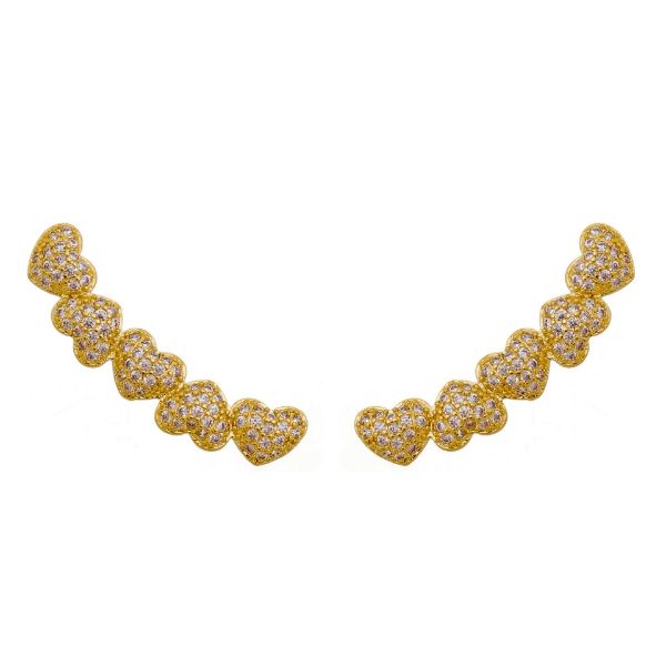 Imagem de Brinco ear cuff coração com zircônia - 0524804