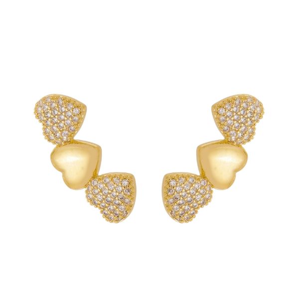 Imagem de Brinco ear cuff coração zircônias - 0525163