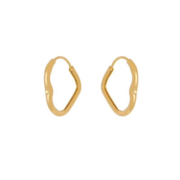 Imagem de Brinco argola coração; 1,4cm - 0522903 