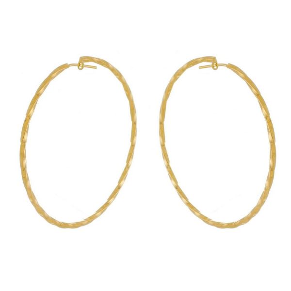Imagem de Brinco argola fio torcido; 5,2cm - 0523753