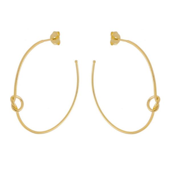 Imagem de Brinco argola fio com nó; 4,3cm - 0523795