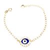 Imagem de Pulseira strass com olho grego - 0402682 Azul Claro e Escuro