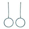 Imagem de Brinco pedra strass com balanço - 0509358 Preto e Azul 