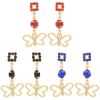 Imagem de Brinco borboleta com pedra strass - 0507316 Cores