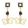 Imagem de Brinco borboleta com pedra strass - 0507316 Cores