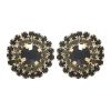 Imagem de Brinco pizza com pedras strass - 0513635 Várias Cores