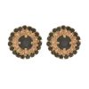 Imagem de Brinco pizza com pedras strass - 0513635 Várias Cores