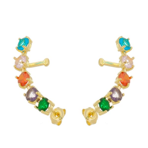 Imagem de Brinco ear cuff pedras zircônia - 0525948