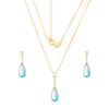 Imagem de Conjunto pedra gota zircônia azul - 1101200 