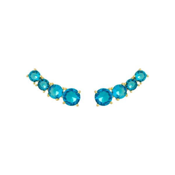 Imagem de Brinco ear cuff  pedras zircônias - 0526469 - Cores