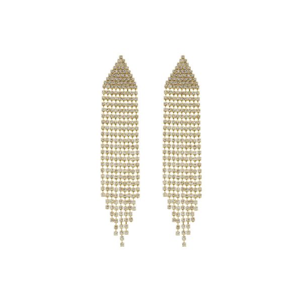 Imagem de Brinco franja pedras strass - 0525915 