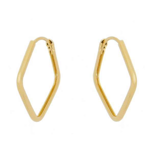 Imagem de Brinco argola losango; 2,3x2,1cm - 0521278 