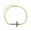 Imagem de Pulseira cruz strass deitada - 0401465 Cores