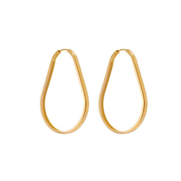 Imagem de Brinco argola gota; 2,7x2,1cm - 0526956