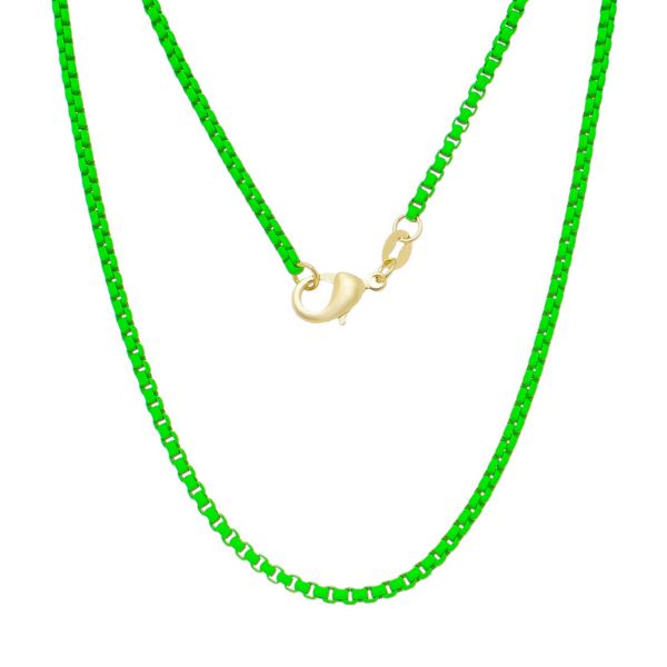 Imagem de Corrente veneziana 3,0mm verde neon  - 0305085 -    