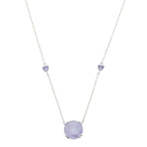 Imagem de Corrente com pedra zircônia lilás - 0306665