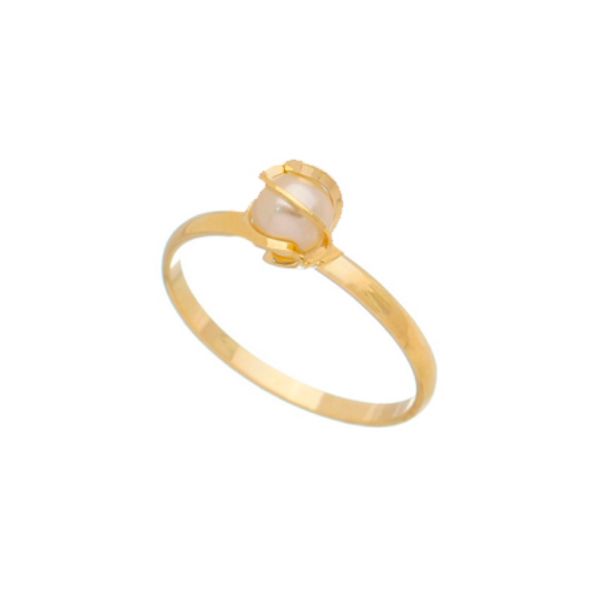 Imagem de Anel com pérola 5mm - 0107775