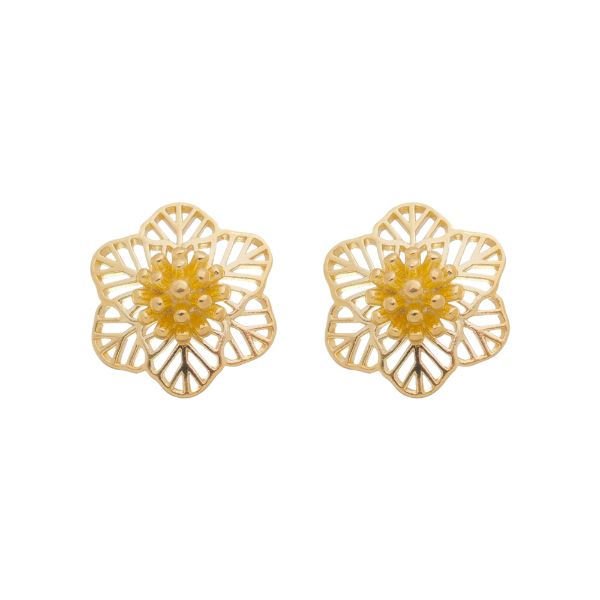 Imagem de Brinco flor trabalhada - 0527128 - 
