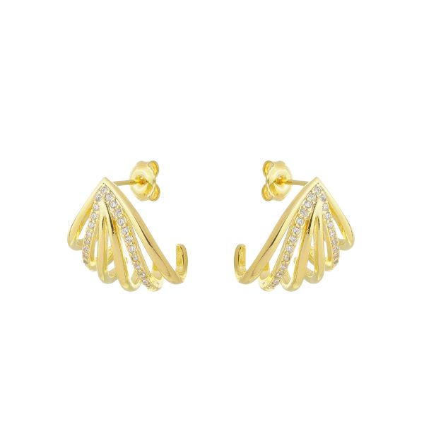 Imagem de Brinco argola aros com zircônia - 0526915