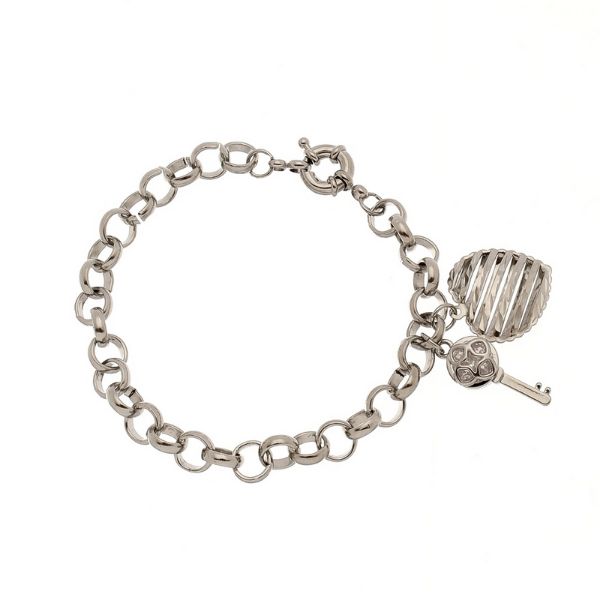 Imagem de Pulseira portuguesa com chave e coração  - 0404009