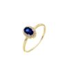 Imagem de Anel pedra oval zircônia azul marinho - 0107669 - 