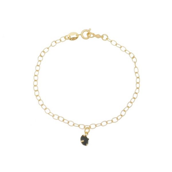 Imagem de Pulseira cadeado com pingente pedra  - 0406299 - 