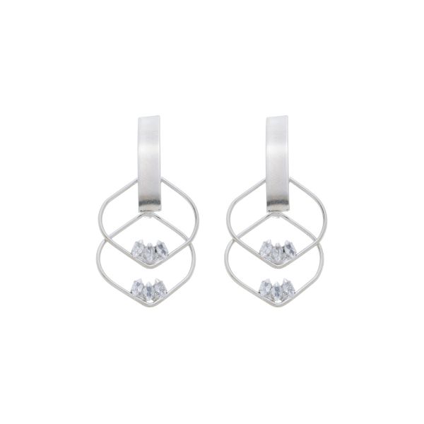 Imagem de Brinco pingente  zircônia - 0527731 - 