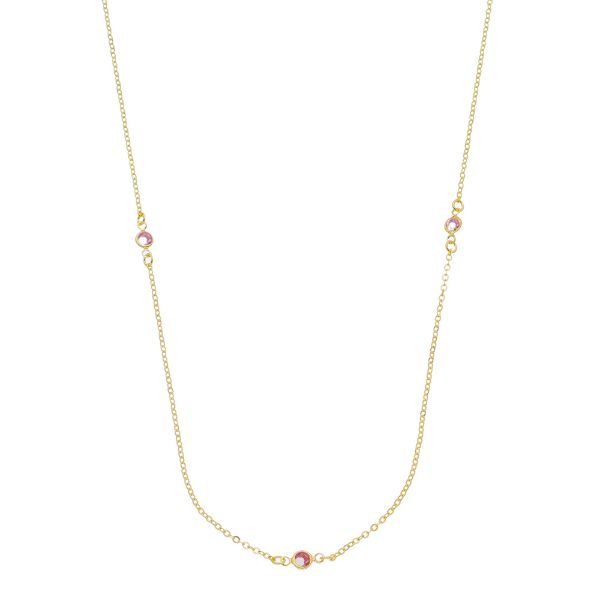 Imagem de Corrente Tiffany zircônia roxa ; 80cm - 0306807 - 