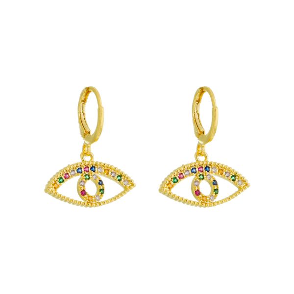 Imagem de Brinco argola click olho grego - 0526182 - 