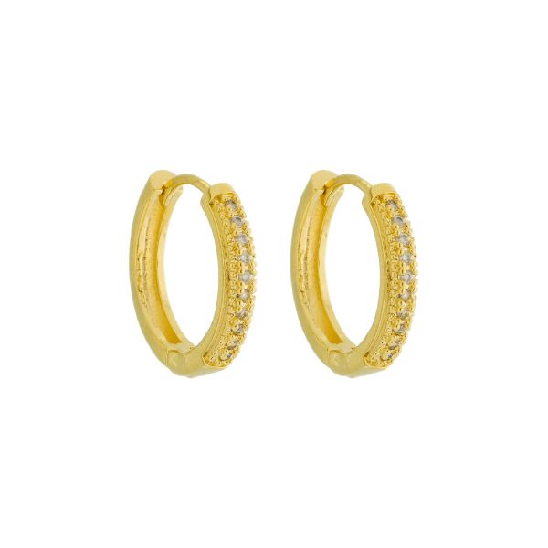 Imagem de Brinco argola click zircônia; 1,8cm - 0525720 - 
