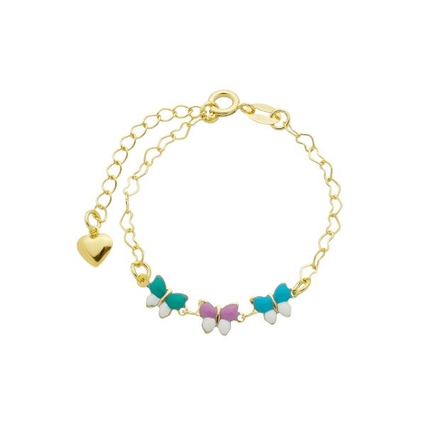 Imagem de Pulseira infantil com borboletas - 0405948 -  