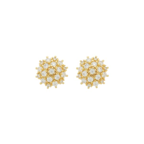 Imagem de Brinco flor pedra zircônia  - 0527500
