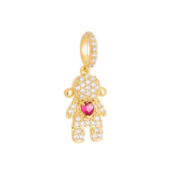 Imagem de Pingente menina zircônia pink  - 0207824
